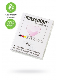 Супертонкие презервативы Masculan Pur - 3 шт. - Masculan - купить с доставкой в Набережных Челнах