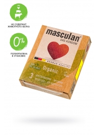 Экологически чистые презервативы Masculan Organic - 3 шт. - Masculan - купить с доставкой в Набережных Челнах