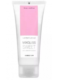Смазка на водной основе Mixgliss Sweet с ароматом бабл-гам - 70 мл. - Mixgliss - купить с доставкой в Набережных Челнах
