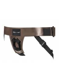 Бронзовый пояс для насадок Curious Harness - Strap-on-me - купить с доставкой в Набережных Челнах