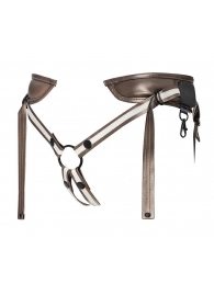 Бронзовый пояс для насадок Desirous Harness - Strap-on-me - купить с доставкой в Набережных Челнах