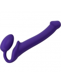 Фиолетовый безремневой страпон Silicone Bendable Strap-On - size M - Strap-on-me - купить с доставкой в Набережных Челнах