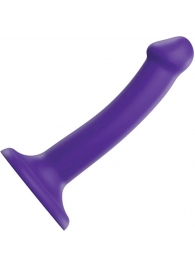 Фиолетовый фаллоимитатор-насадка Strap-On-Me Dildo Dual Density size S - 17 см. - Strap-on-me - купить с доставкой в Набережных Челнах