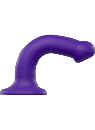 Фиолетовый фаллоимитатор-насадка Strap-On-Me Dildo Dual Density size M - 18 см. - Strap-on-me - купить с доставкой в Набережных Челнах