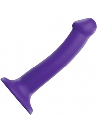 Фиолетовый фаллоимитатор-насадка Strap-On-Me Dildo Dual Density size M - 18 см. - Strap-on-me - купить с доставкой в Набережных Челнах
