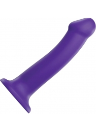 Фиолетовый фаллоимитатор-насадка Strap-On-Me Dildo Dual Density size L - 19 см. - Strap-on-me - купить с доставкой в Набережных Челнах