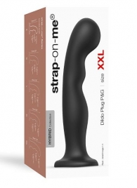 Черная насадка Strap-On-Me Dildo Plug P G size XXL - Strap-on-me - купить с доставкой в Набережных Челнах