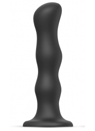 Черная насадка Strap-On-Me Dildo Geisha Balls size M - Strap-on-me - купить с доставкой в Набережных Челнах