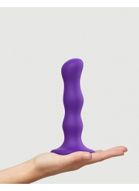 Фиолетовая насадка Strap-On-Me Dildo Geisha Balls size M - Strap-on-me - купить с доставкой в Набережных Челнах