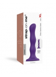 Фиолетовая насадка Strap-On-Me Dildo Geisha Balls size XL - Strap-on-me - купить с доставкой в Набережных Челнах