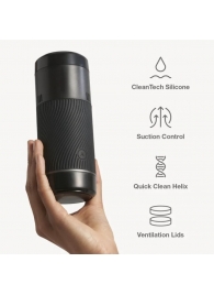 Черный мастурбатор с контролем всасывания Arcwave Pow Stroker - Arcwave - в Набережных Челнах купить с доставкой