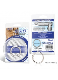 Стальное эрекционное кольцо STEEL COCK RING - 3.5 см. - BlueLine - в Набережных Челнах купить с доставкой