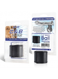 Хомут-утяжка для мошонки из искусственной кожи на липучке VELCRO BALL STRETCHER- 4 см. - BlueLine - в Набережных Челнах купить с доставкой