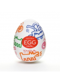 Мастурбатор-яйцо Keith Haring EGG STREET - Tenga - в Набережных Челнах купить с доставкой