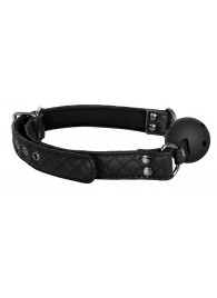 Черный кляп-шарик BALL GAG DIAMOND - Dream Toys - купить с доставкой в Набережных Челнах