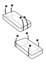 Фиксаторы для кровати WRAPAROUND MATTRESS RESTRAIN - Pipedream - купить с доставкой в Набережных Челнах