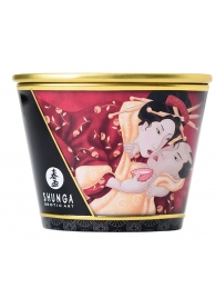 Массажная  свеча Sparkling Strawberry Wine с ароматом клубничного вина - 170 мл. - Shunga - купить с доставкой в Набережных Челнах