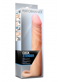 Телесная насадка на пенис Cock Xtender - 17,7 см. - Blush Novelties - в Набережных Челнах купить с доставкой