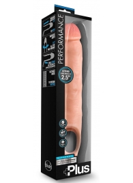 Телесная насадка-удлинитель 11.5 Inch Silicone Cock Sheath Penis Extender - 29,2 см. - Blush Novelties - в Набережных Челнах купить с доставкой