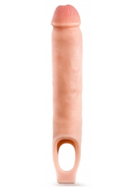 Телесная насадка-удлинитель 11.5 Inch Silicone Cock Sheath Penis Extender - 29,2 см. - Blush Novelties - в Набережных Челнах купить с доставкой