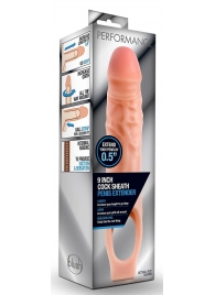 Телесная насадка на пенис 9 Inch Cock Sheath Extender - 22,2 см. - Blush Novelties - в Набережных Челнах купить с доставкой