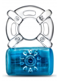 Синее эрекционное виброкольцо Pleaser Rechargeable C-Ring - Blush Novelties - в Набережных Челнах купить с доставкой