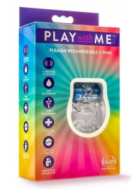 Фиолетовое эрекционное виброкольцо Pleaser Rechargeable C-Ring - Blush Novelties - в Набережных Челнах купить с доставкой