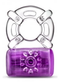 Фиолетовое эрекционное виброкольцо One Night Stand Vibrating C-Ring - Blush Novelties - в Набережных Челнах купить с доставкой