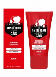 Пролонгирующий лубрикант Numbing CBD from Amsterdam - 50 мл. - Shots Media BV - купить с доставкой в Набережных Челнах