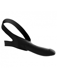 Черный кляп-страпон Masters Mini Face Fuck Strap-On - 14 см. - XR Brands - купить с доставкой в Набережных Челнах