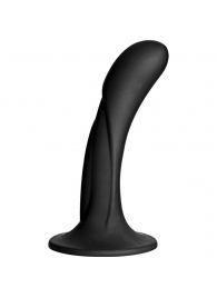 Черная изогнутая насадка Vac-U-Lock G-Spot - 16,5 см. - Doc Johnson - купить с доставкой в Набережных Челнах