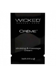 Крем для массажа и мастурбации Wicked Stroking and Massage Creme - 3 мл. - Wicked - купить с доставкой в Набережных Челнах