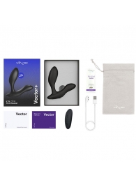 Черный анальный вибратор We-Vibe Vector+ - We-vibe - в Набережных Челнах купить с доставкой