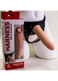 Страпон Харнесс из трусиков и насадки-фаллоса - 17,5 см. - LOVETOY (А-Полимер) - купить с доставкой в Набережных Челнах