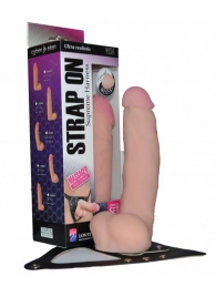 Реалистичный фаллос на поясе Harness - 20,5 см. - LOVETOY (А-Полимер) - купить с доставкой в Набережных Челнах