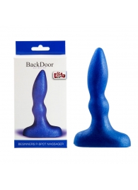 Синий анальный стимулятор Beginners p-spot massager - 11 см. - Lola Games - в Набережных Челнах купить с доставкой