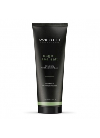 Массажный легкий крем WICKED Sage plus Sea Salt - 120 мл. - Wicked - купить с доставкой в Набережных Челнах
