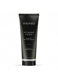 Массажный легкий крем WICKED Stripped plus Bare - 120 мл. - Wicked - купить с доставкой в Набережных Челнах