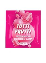 Пробник гель-смазки Tutti-frutti со вкусом бабл-гам - 4 гр. - Биоритм - купить с доставкой в Набережных Челнах