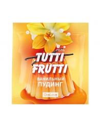 Пробник гель-смазки Tutti-frutti со вкусом ванильного пудинга - 4 гр. - Биоритм - купить с доставкой в Набережных Челнах