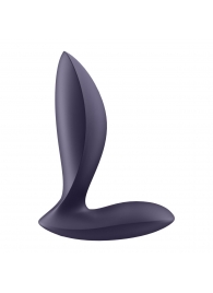 Фиолетовый анальный вибростимулятор Power Plug - Satisfyer - в Набережных Челнах купить с доставкой