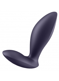 Фиолетовый анальный вибростимулятор Power Plug - Satisfyer - в Набережных Челнах купить с доставкой
