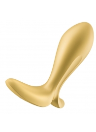 Золотистый анальный вибростимулятор Intensity Plug - Satisfyer - в Набережных Челнах купить с доставкой
