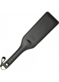 Черная кожаная шлепалка SitaBlack - 30 см. - Sitabella - купить с доставкой в Набережных Челнах