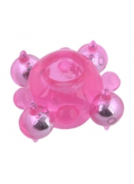 Эрекционное кольцо c бусинками - Toyfa Basic - в Набережных Челнах купить с доставкой