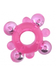 Эрекционное кольцо c бусинками - Toyfa Basic - в Набережных Челнах купить с доставкой