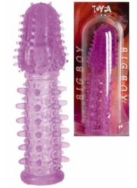 Фиолетовая насадка, удлиняющая половой член - 13,5 см. - Toyfa Basic - в Набережных Челнах купить с доставкой