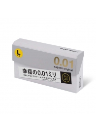 Презервативы Sagami Original 0.02 L-size увеличенного размера - 5 шт. - Sagami - купить с доставкой в Набережных Челнах