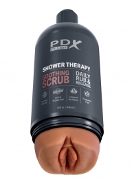 Мастурбатор-вагина цвета карамели Shower Therapy Soothing Scrub - Pipedream - в Набережных Челнах купить с доставкой