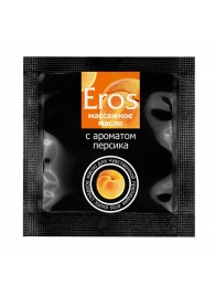 Саше массажного масла Eros exotic с ароматом персика - 4 гр. - Биоритм - купить с доставкой в Набережных Челнах